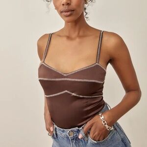 Reformation Coconut Top in Size 4